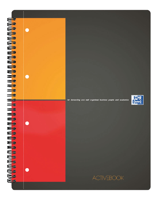 Spiraalblok Oxford International Activebook A4+ ruit 5mm