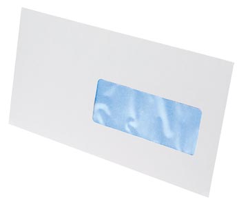 Gallery enveloppes, ft 114 x 229 mm, bande adhésive, fenêtre à droite (ft 40 x 110 mm)
