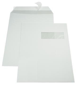 Gallery enveloppes, ft 229 x 324 mm (C4), bande adhésive, fenêtre à droite (ft 40 x 110 mm)