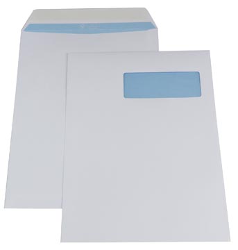 Gallery enveloppes, Ft 230 x 310 mm, bande adhésive, fenêtre à droite