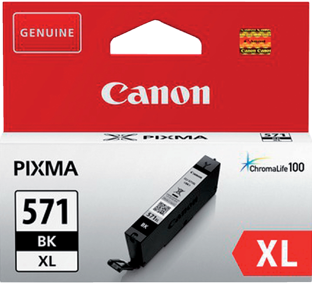 Inktcartridge Canon CLI-571XL HC zwart