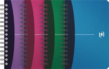 Oxford Office Urban Mix notitieboekje, 180 bladzijden, ft 11 x 17 cm, geruit 5 mm, geassorteerde kleuren