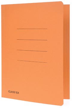 Class'ex dossiermap, 3 kleppen ft 18,2 x 22,5 cm (voor ft schrift), oranje