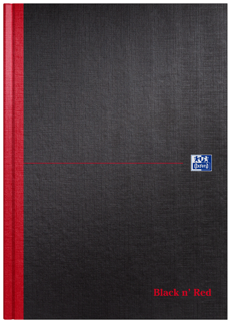 Cahier de notes Oxford Black n'Red A4 96fls uni Noir