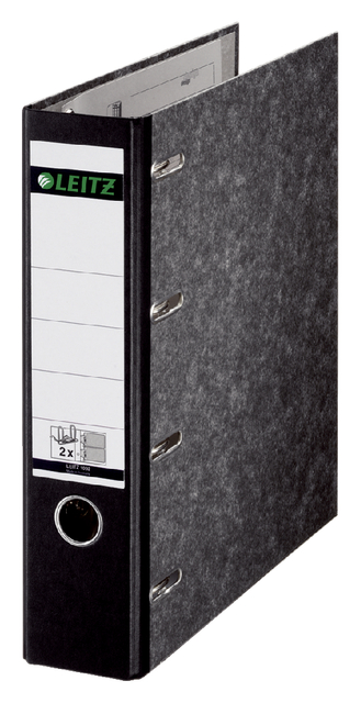 Classeur Leitz 1092 75mm bancaire 2 méc. carton noir