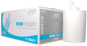 Europroducts handdoekrol Midi, 1-laags, doos van 6 stuks