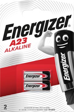 Energizer batterij Alkaline A23, blister van 2 stuks