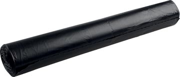 Vuilniszak 20 micron, ft 70 x 110 cm, 110-130 liter, zwart, rol van 25 stuks