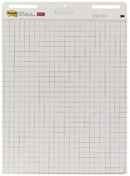 Post-it meeting chart, ft 63,5 x 77,5 cm, geruit, 30 vel, pak van 2 blokken