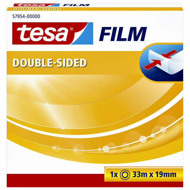 Ruban adhésif double face Tesa Film 19mmx33m