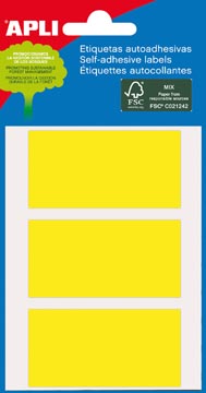 Apli gekleurde etiketten in etui geel (2071)