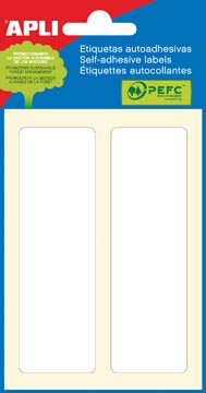 Apli étiquettes blanches ft 31 x 100 mm (l x h), 12 pièces, 2 par feuille (2682)