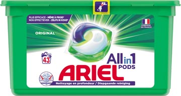Ariel All-in-one pods original, capsules de lavage, 43 lavages