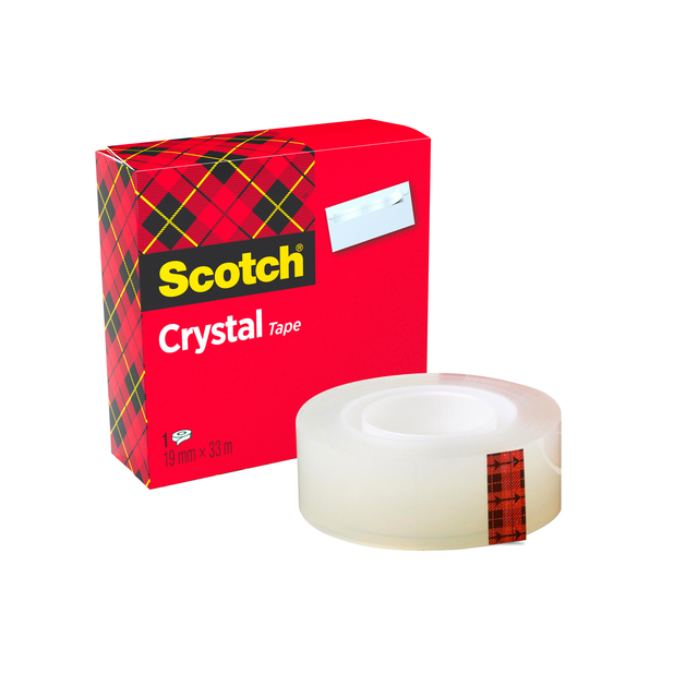 Ruban adhésif Scotch 600 19mmx33m Crystal Clear