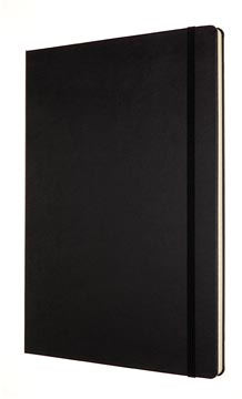 Moleskine carnet de notes, ft A4, ligné, couverture solide, 192 pages, noir