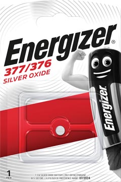 Energizer knoopcel 377/376, op blister