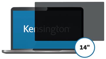 Kensington privacy filter, dubbelzijdig, verwijderbaar, voor laptops van 14 inch, 16:9