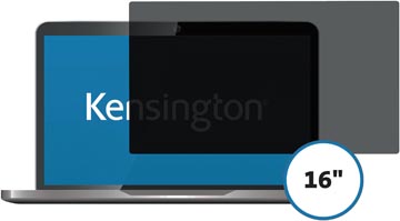Kensington privacy schermfilter voor laptop 16 inch 16:9, 2 weg , verwijderbaar