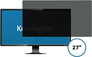Kensington privacy filter, dubbelzijdig, verwijderbaar, voor schermen van 27 inch, 16:9