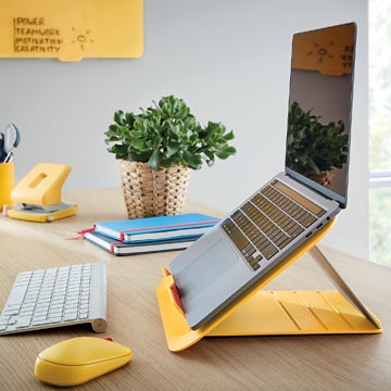 Leitz Ergo Cosy laptopstandaard, geel