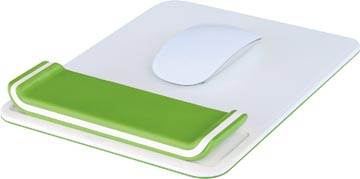Leitz Ergo WOW tapis de souris avec repose-poignets réglable, vert