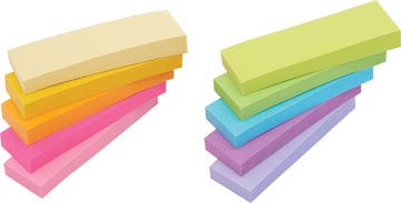Post-It notes markers, 50 blaadjes, pak van 10 blokken, geassorteerde kleuren