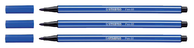 Viltstift STABILO Pen 68/32 donkerblauw