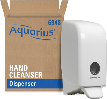 Kimberly-Clark Aquarius dispenser voor handdesinfectie, cassette, wit, 1 liter