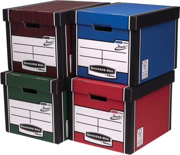 Bankers Box  premium hoge opbergdoos, ft 33 x 29,8 x 38,1 cm, rood