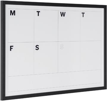 Bi-Office Kan Ban planner met zwarte frame, ft 90 x 60 cm