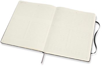 Moleskine notitieboek professional,  ft 19 x 25 cm, gelijnd, harde cover, 189 blad, zwart