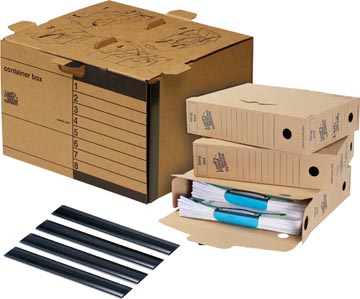 Loeff's boîte d'archivage starterkit standard, carton ondulé, marron