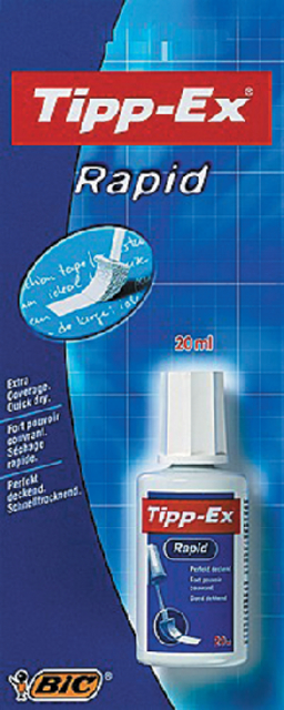 Correcteur Liquide Tipp-Ex Rapid Mousse 20ml blister