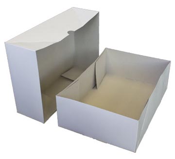 Boîte d'expédition, blanc ft 30,5 x 21 x 10 cm
