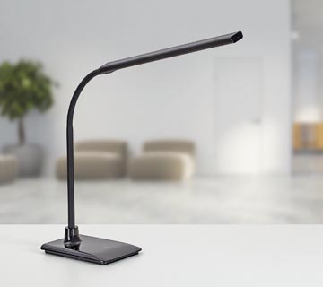 Maul bureaulamp MAULpirro, LED-lamp, dimbaar, met voet, zwart