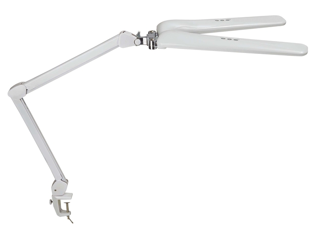 Lampe de bureau MAULcraft duo LED Pince table intensité variable blanc