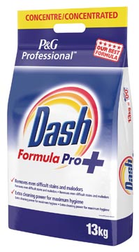 Dash waspoeder Formula Pro, voor witte was, 130 wasbeurten, zak van 13 kg