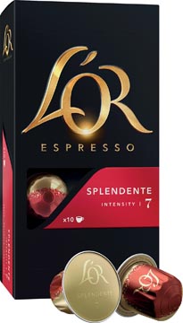 Douwe Egberts koffiecapsules L'Or Intensity 7, Splendente, pak van 10 capsules