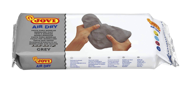 Pâte à modeler Jovi Air Dry 1kg gris