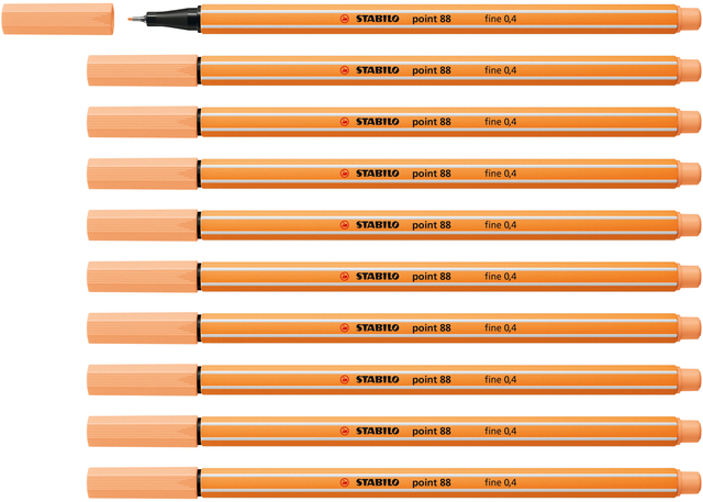 Fineliner STABILO point 88/25 orange pastel