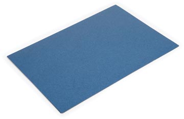 Pergamy couvertures grain cuir ft A4, 250 microns, paquet de 100 pièces, bleu