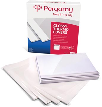 Pergamy couvertures thermiques ft A4, 1,5 mm, paquet de 100 pièces, blanc