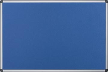Pergamy textielbord met aluminium frame ft 60 x 90 cm, blauw