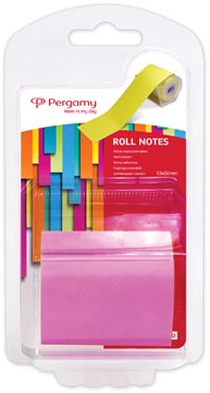 Pergamy Roll notes, ft 10 m x 50 mm, neon rose