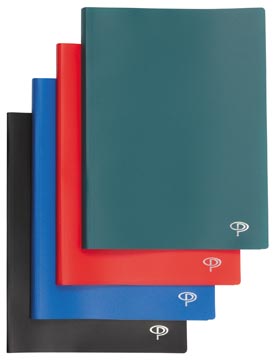 Pergamy protège-documents, pour ft A4, avec 30 pochettes transparents, en couleurs assorties