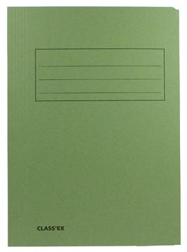 Class'ex dossiermap, 3 kleppen ft 23,7 x 32 cm (voor ft A4), groen