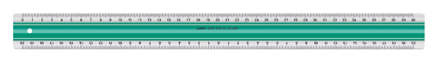 Liniaal Linex super S40 400mm transparant
