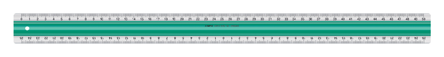 Liniaal Linex super S50 500mm transparant