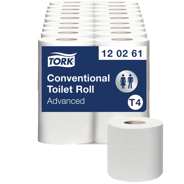 Papier toilette Tork T4 120261 Advanced 2 ép 488fls 4 rouleaux blanc
