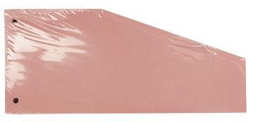 Pergamy trapezium verdeelstroken, pak van 100 stuks, roze